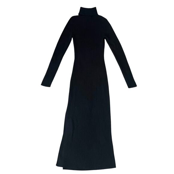 Reformation Fernando Long Sleeve Turtleneck Cashmere Ribbed Knit Maxi Dress Sz S - Picture 6 of 15